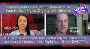 La OMS quiere eliminar los Derechos Humanos, Dignidad y Libertades a través del RSI | Maria Zeee con James Roguski