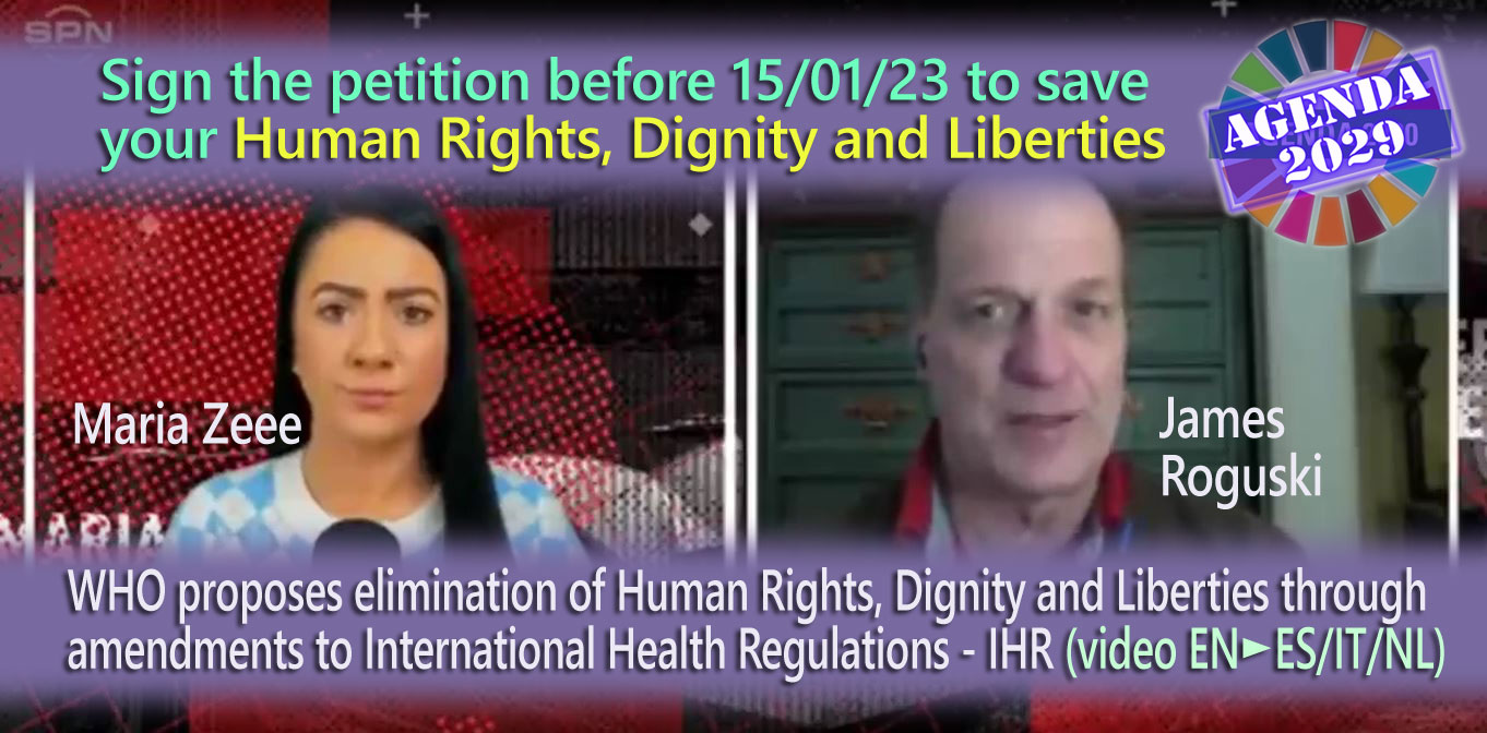 Read more about the article WHO wants to cancel Human Rights, Dignity and Freedoms through IHR | James Roguski talks with Maria Zeee