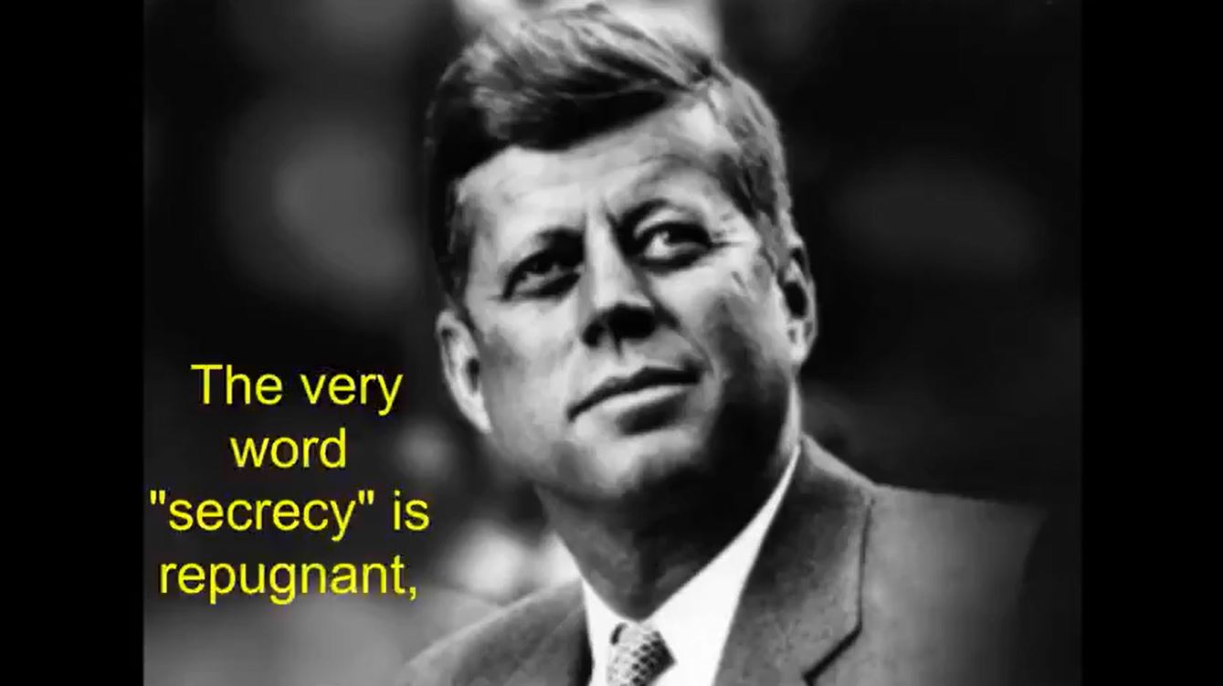 Read more about the article “The very word secrecy is repugnant.” |  John F. Kennedy, 27 April 1961