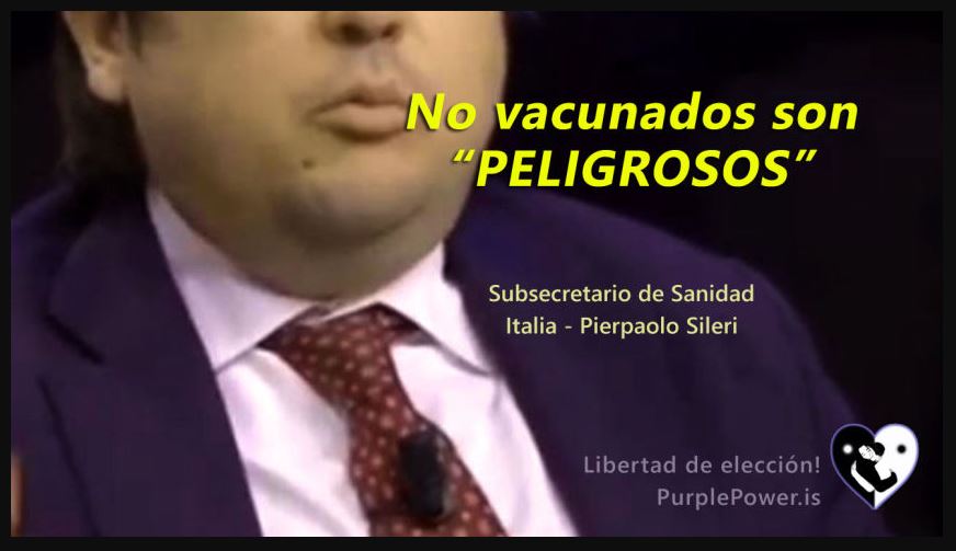 Lee más sobre el artículo Los no vacunados son peligrosos. Y punto. – Pierpaolo Sileri, político del gobierno italiano 25 de enero de 2022