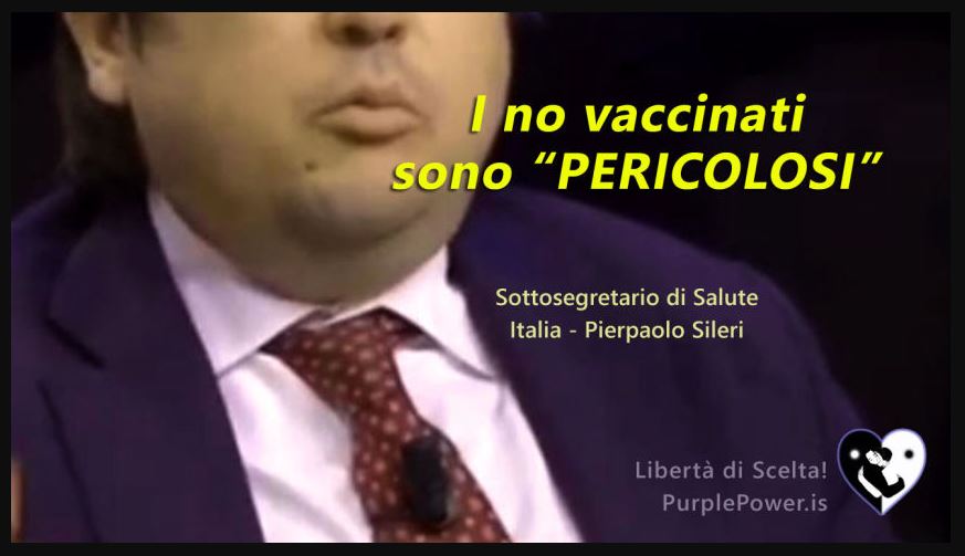 Scopri di più sull'articolo I non vaccinati sono pericolosi. Punto! – Pierpaolo Sileri, politico del governo italiano, 25 Gennaio 2022