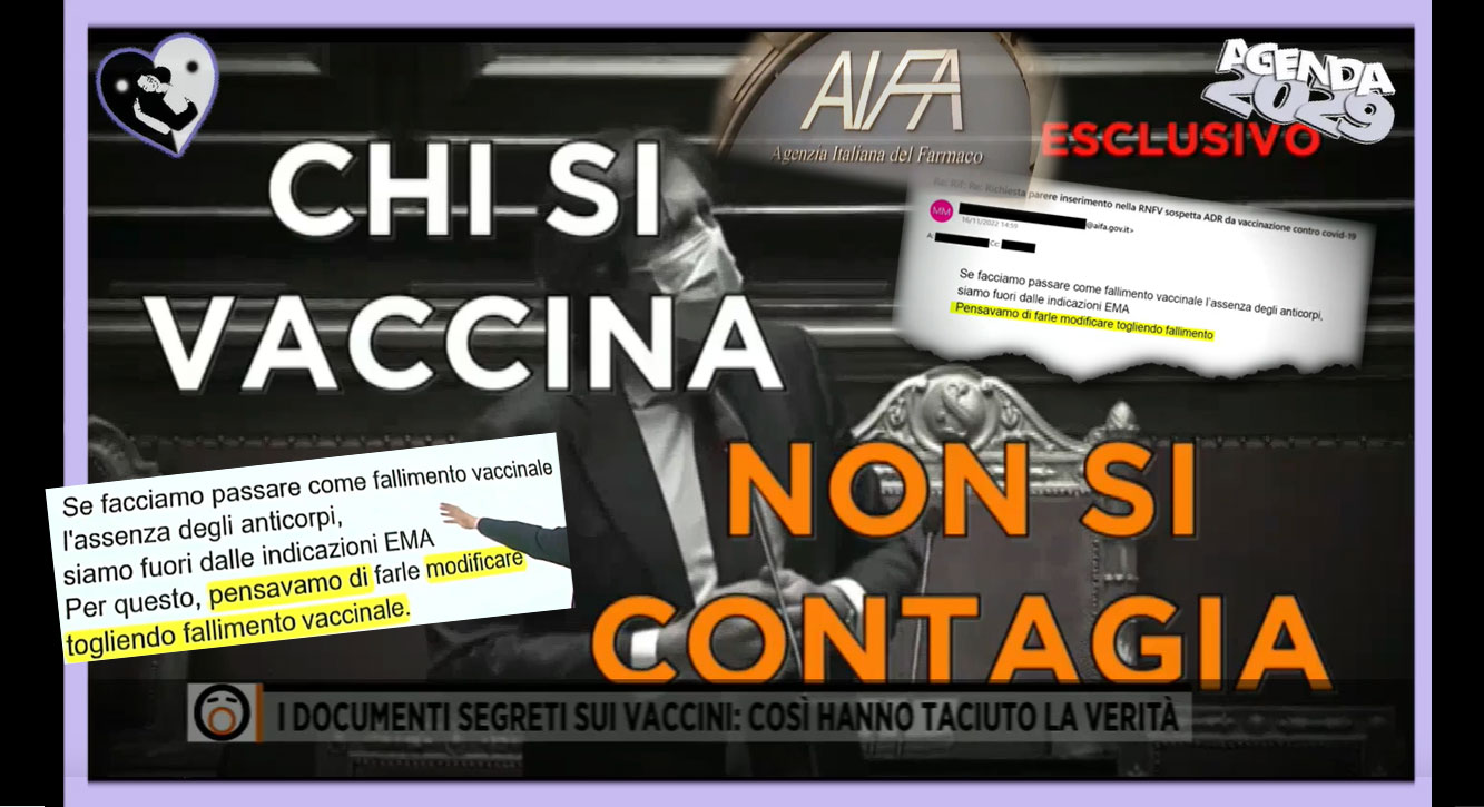 Scopri di più sull'articolo Esclusivo! Documenti AIFA segreti sul fallimento del vaccino, Italia. (IT►EN/ES/NL)