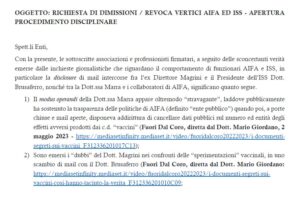 Lees meer over het artikel AIFA Fuori dal Coro, gezamelijke brief (PDF – IT)