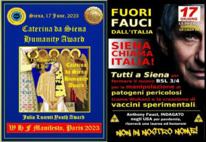 Lees meer over het artikel Italië diep gezonken: tweede eredoctoraat voor dr. Fauci – na Rome, nu ook Siena…