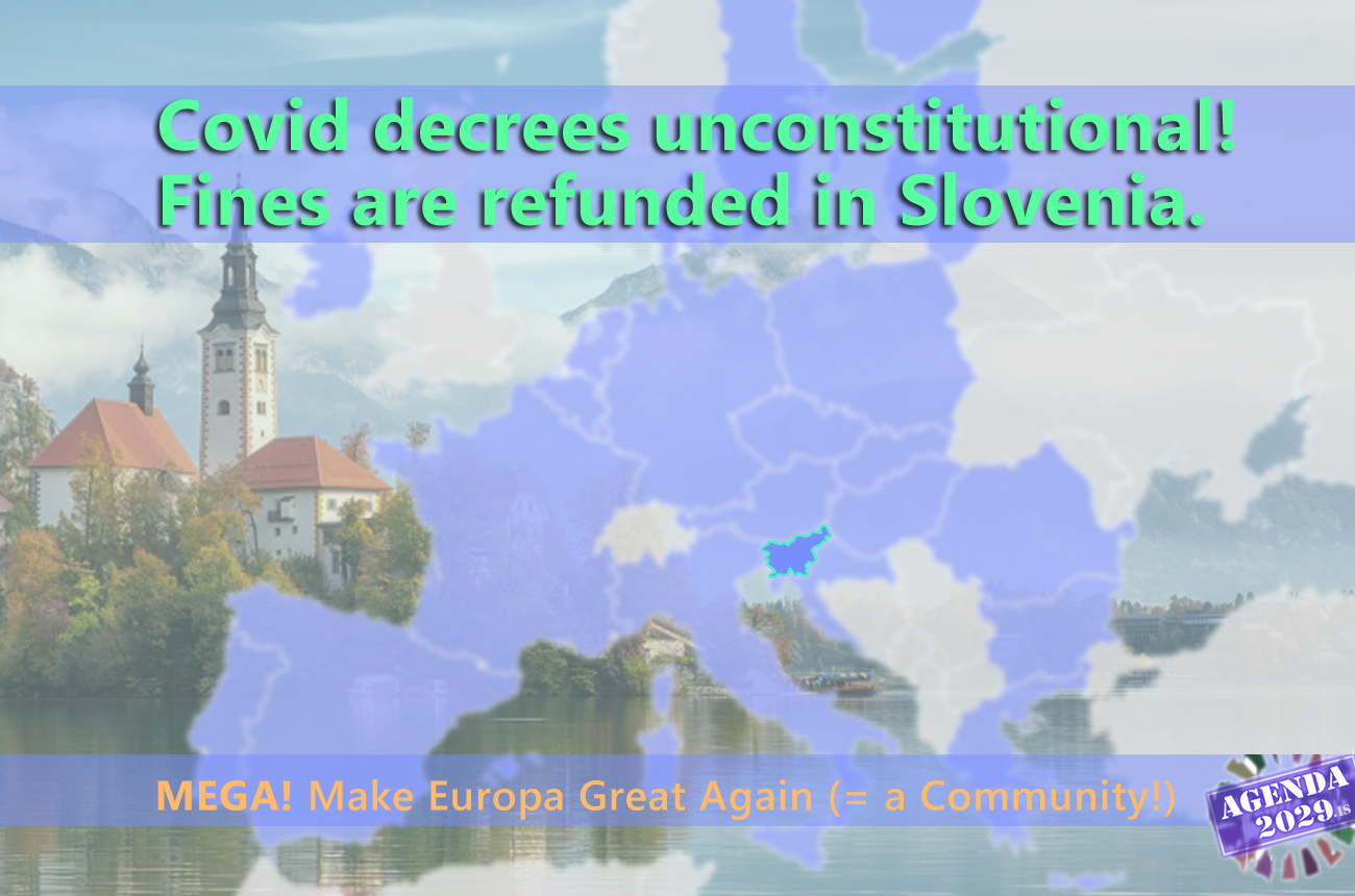 Read more about the article Slovenian parliament: Covid decrees unconstitutional and refunds fines (20/09/2023)
