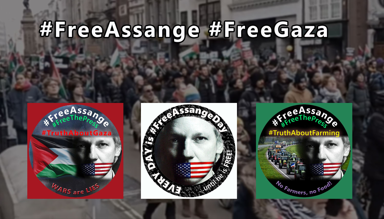 Read more about the article Hundreds of Thousands Protest Genocide in Gaza, High Court, #FreePalestine #FreeJulianAssange
