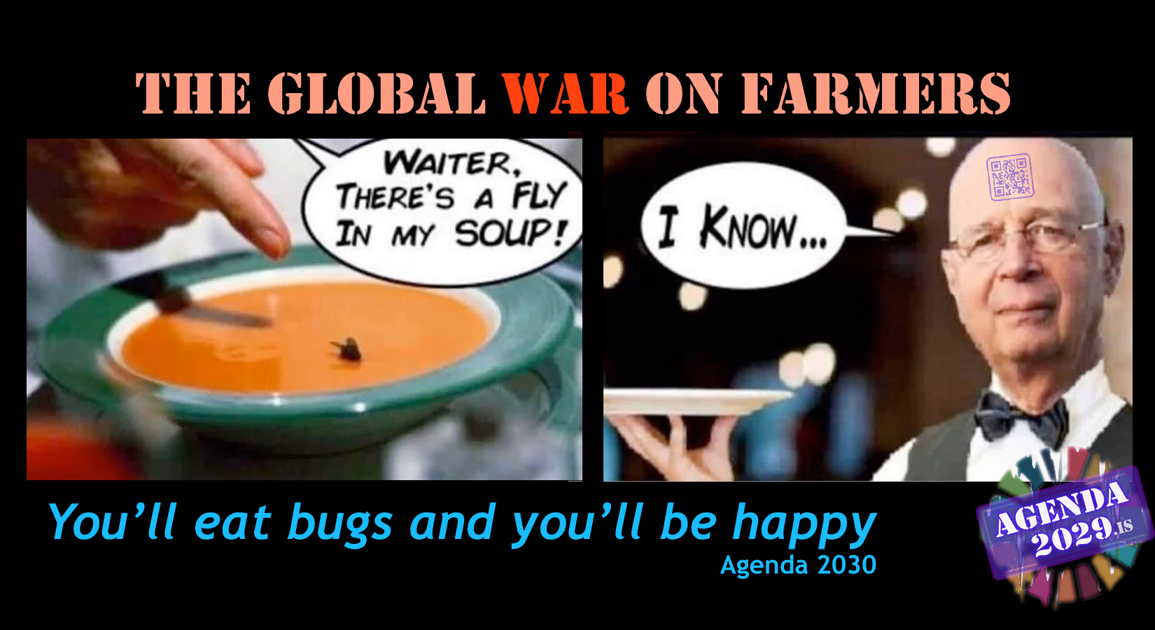 Read more about the article Agenda 2030: WAR on Farmers and make them eat BUGS (EN)