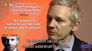 NOS interview met Julian Assange 15/01/2011 - COMPLEET (EN►NL)