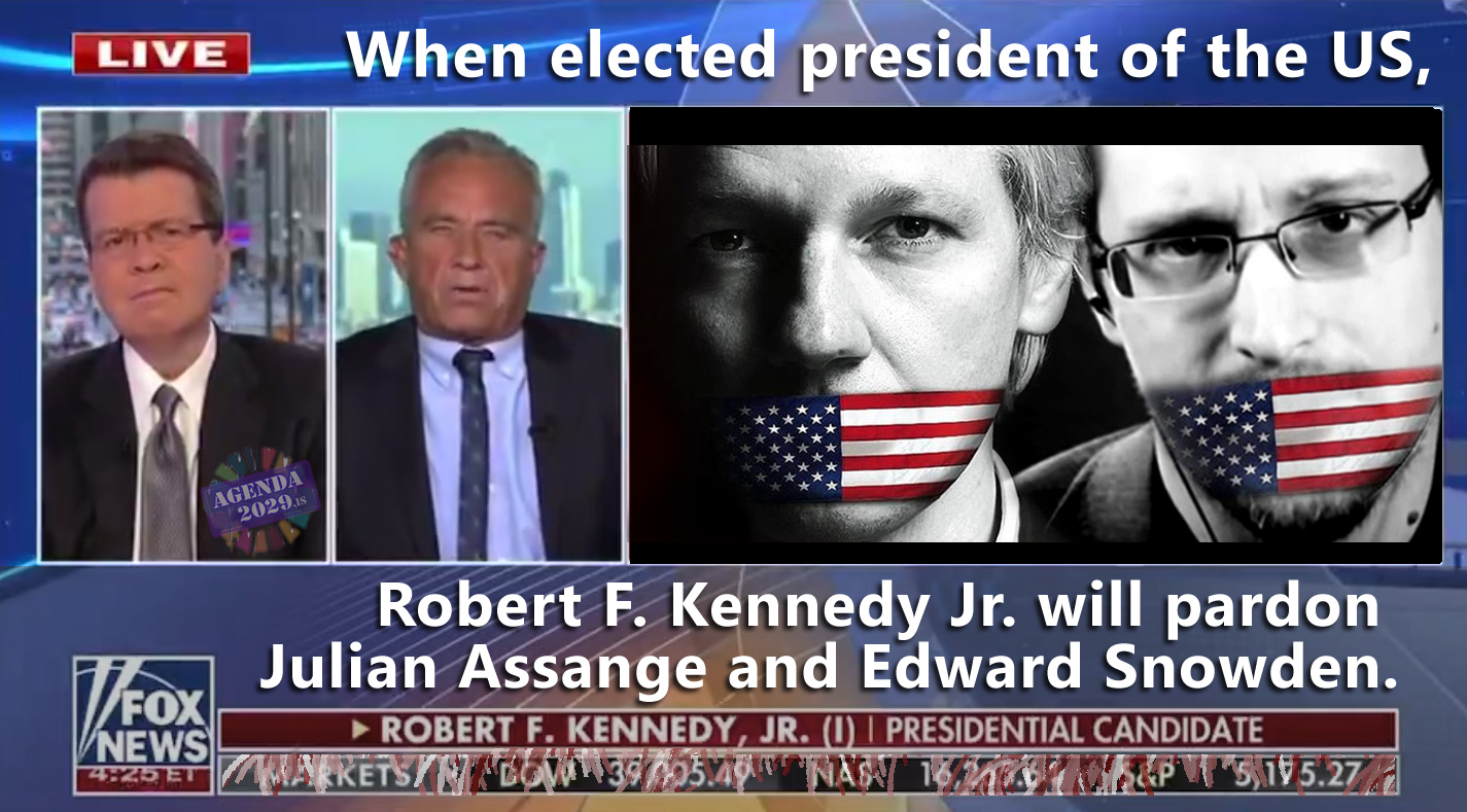 Lees meer over het artikel Robert F. Kennedy Jr. zal Assange en Snowden gratie verlenen, wanneer hij tot president van de VS worden gekozen. (EN►EN/ES/IT/NL))