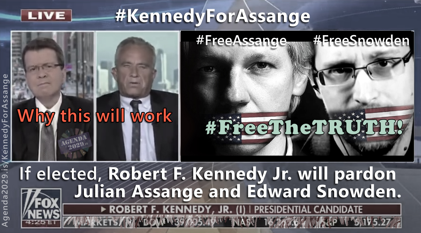 Lees meer over het artikel Robert F. Kennedy Jr. zal Assange en Snowden gratie verlenen, wanneer hij tot president van de VS worden gekozen. (EN►EN/ES/IT/NL)