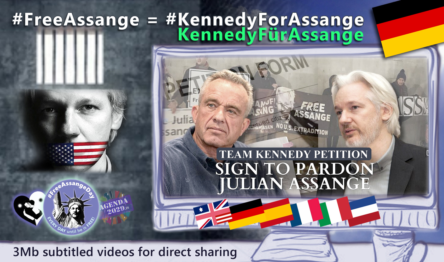 Read more about the article #KennedyForAssange – Kennedy für Assange Videos zum direkten Teilen. (EN►DE)