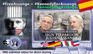 Lee más sobre el artículo #KennedyForAssange – Vídeos de Kennedy por Assange para compartir directamente (EN►ES)