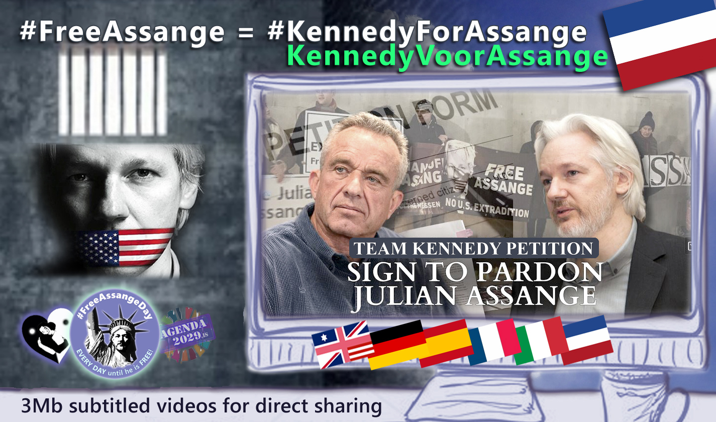 Lees meer over het artikel “#KennedyForAssange” – Kennedy voor Assange video’s om direct te delen. (EN►NL)