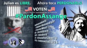 Lee más sobre el artículo #PardonAssange – ¡Estados Unidos, VOTEN por un presidente NUEVO que PERDONE a Assange! (EN, ES, IT, NL)