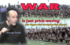 George Carlin - War is prick-waving (The bigger dick foreign policy theory) (EN►EN/ES/IT/NL)