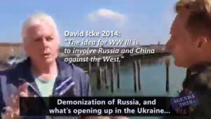 David Icke (2014) sui piani OWO per la terza guerra mondiale: la demonizzazione della Russia.